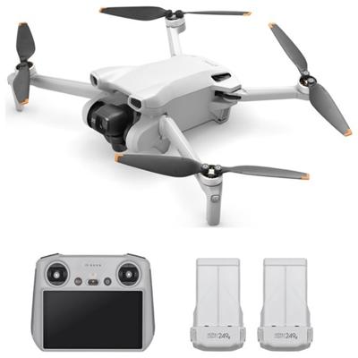 Дрон DJI Mini 3 + DJI RC + Fly More Combo белый