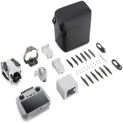 Дрон DJI Mini 4 Pro Fly More Combo Plus (DJI RC 2) белый
